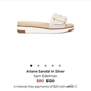 Sam Edelman Silver Ariane Sandals